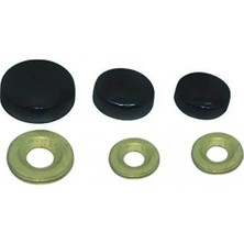 FREKANS Metal Vida Kapama Zamak 15 mm Mat Siyah ( 10 Adet )
