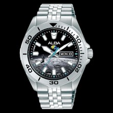 Alba AV3591X2 Quartz Çelik Gri Siyah Kadran 10 Atm 42 mm Erkek Kol Saati