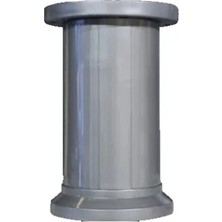 FREKANS Letto 12 cm Plastik Vidalı Ayak Metalik Gri