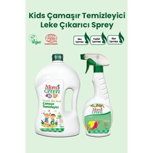 2'li Set Mom's Green 1500 ml Çocuk Çamaşır Temizleyici (40 Yıkama) ve Bitkisel Leke Çıkarıcı 750 ml