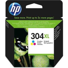 Hp 304XL-N9K07AE Renkli Yüksek Kapasiteli Orijinal Kartuş