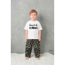 Elibaby Oversize T-Shirt Geniş Kesim Pantolon Takım (Ön Baskılı)