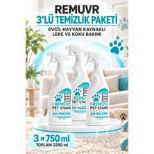 Remuvr Enzimli Idrar Lekesi ve Koku Giderici Sprey 750 ml x 3 | Kedi Köpek, Halı Koltuk Yatak