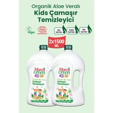2 ' Li Set Mom's Green Çocuk Çamaşır Temizleyici 1500 ml