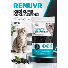 Remuvr Kedi Kumu Koku Giderici Premium 250 gr | Aktif Karbonlu Kedi Kumu Koku Önleyici