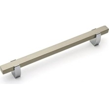 FREKANS Umut 778-224 mm Krom Beyaz Mobilya Kulpu