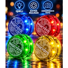 LRS Store Işıklı Magic Yoyo Unresponsive Yoyo Ekstra Rulmanlı Kaliteli Yo-Yo Oyuncağı