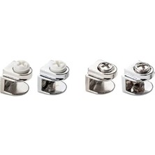 FREKANS Metal Cam Raf Tutucu Pimli Krom 5 mm
