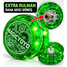 LRS Store Işıklı Magic Yoyo Unresponsive Yoyo Ekstra Rulmanlı Kaliteli Yo-Yo Oyuncağı