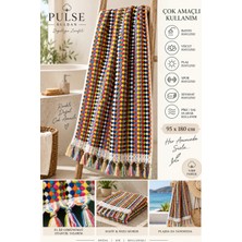 Pulse Buldan Çok Amaçlı Renkli Peştemal Banyo Havlu 95X180 cm %100 Pamuk
