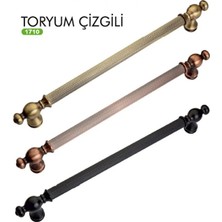 FREKANS Toryum Çızgılı A.gümüş Alümınyum Mobılya Kulbu 224 mm