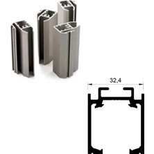 FREKANS Alüminyum Üst Ray Mat Eloksal 2 Metre
