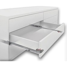 FREKANS Slide Push Open 45 cm Tam Açılım Çekmece Ray Mandal Dahil