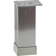 FREKANS Eroğlu 40X40 Alüminyum Düz Kare Ayak Inox Inox 10 cm