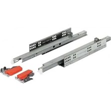 FREKANS 560F5000B 50 cm Tandem Çift Açılım Freni Çekmece Rayı ( Mandal Dahil )