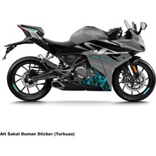 Motiker CFMOTO 250SR ALT SAKAL DUMAN PARÇALI KAPLAMA STICKER ETİKET MODELİ