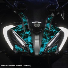 Motiker CFMOTO 250SR ÖN KAFA DUMAN PARÇALI KAPLAMA STICKER ETİKET MODELİ