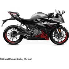Motiker CFMOTO 250SR ALT SAKAL DUMAN PARÇALI KAPLAMA STICKER ETİKET MODELİ