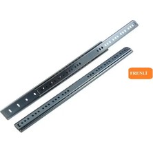 FREKANS 45MM Çift Açılım Teleskopik 45CM Bilyalı Frenli Ray (1 Takım)