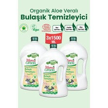 3'lü Set Mom's Green 1500 ml Organik Aloeveralı Elde Bulaşık Temizleyici 3x1500 ml