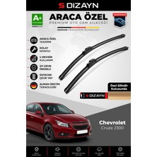 S-Dizayn Chevrolet Cruze J300 Ön Cam Silecek Seti 2009-2016 Premium Araca Özel 60-45 cm A+ Kalite