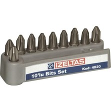 İzeltaş Izeltaş PH2 Yıldız Bıts Uç Seti 10'lu Uzun Ömürlü ve Dayanıklı Metal Yapı ile Profesyonel Kullanım 4820000002