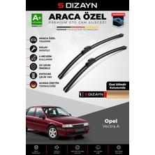 S-Dizayn Opel Vectra A J89 Ön Cam Silecek Seti 1988-1995 Premium Araca Özel 48-48 cm A+ Kalite