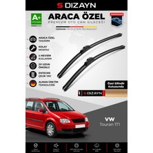 S-Dizayn Vw Touran 1t1 Ön Cam Silecek Seti 2003-2006 Premium Araca Özel 60-45 cm A+ Kalite