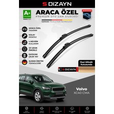 S-Dizayn Volvo XC40 Cma Ön Cam Silecek Seti 2017 Üzeri Premium Araca Özel 60-50 cm A+ Kalite