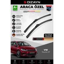 S-Dizayn Vw Touran 5t Ön Cam Silecek Seti 2015 Üzeri Premium Araca Özel 70-40 cm A+ Kalite