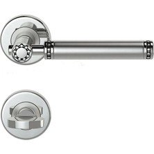 FREKANS Condı 303T Saten Krom Rozetlı Kapı Kolu Saten Krom Rozetli Wc (Tk)
