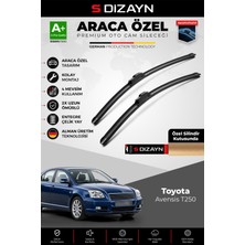 S-Dizayn Toyota Avensis T250 Ön Cam Silecek Seti 2003-2008 Premium Araca Özel 60-40 cm A+ Kalite