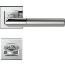FREKANS Condı 103 Saten Krom Rozetlı Kapı Kolu Saten Krom Rozetli Wc (Tk)