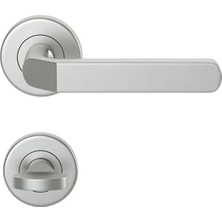 FREKANS Condı 1083 Saten Krom Rozetlı Kapı Kolu Saten Krom Rozetli Wc (Tk)