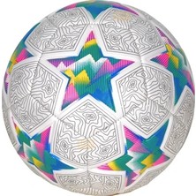 Tombi-X Trionde Pro BASIC-190 5 Numara Renkli Yıldız Desenli 32 Panel Antrenman Futbol Topu