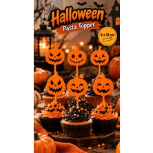 Major Hobi Halloween Balkabağı Pasta ve Cupcake Süsü 5,5X14,5 cm – Dekoratif Topper