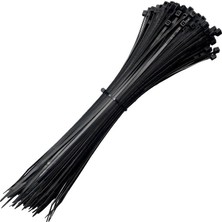 Gwest Siyah Kablo Bağı Plastik Cırt Kelepçe 3.6x200 mm 100 Adet Eşya Sabitleme ve Düzenleme