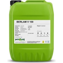 Petroyağ Berlam V 100 Bidon 17 kg - Vakum Pompası Yağı