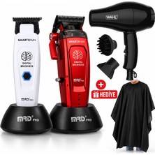 Mrd Pro HC90 Profesyonel Saç Sakal Kesme ve Mrd Pro GMT90 Saç Sakal Çizim Makinesi Hediyeli Set