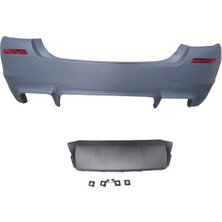 Fam Bmw 5 Serı F10 10/16 Arka Tampon Komple Astarlı (Çift Egz.delikli/karlıklı/reflektörlü) M5 Lcı