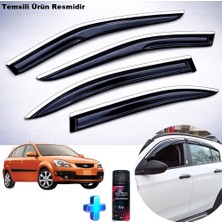Caraks Kia Rio Hb Krom Cam Rüzgarlığı Abs Nikelajlı Mügen Cam Rüzgarlığı 2006-2011 Arası + Ebrayn 150ML Koku