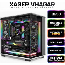 Xaser Vhagar X7 Ryzen 5 7500F 16GB Ram 1tb M.2 Nvme SSD 8gb RTX5060 Oyuncu Tavsiye Sistem