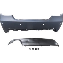 Fam Bmw 5 Serı E60 07/10 Arka Tampon (Karlıklı/astarlı/çek. Kapaklı/sensör Delikli 18MM) (Mtech/lcı)