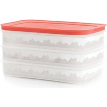 Tupperware Alaska Serisi 3 Katlı Saklama Kabı 550 ml BPA İçermeyen Çok Amaçlı Kullanım