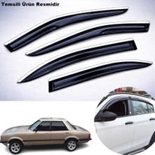 Caraks Ford Taunus Krom Cam Rüzgarlığı Abs Nikelajlı Krom Mügen Cam Rüzgarlığı Tüm Kasalara Uyumlu 4 Parça
