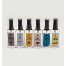 Rebul Kolonya Çeşitleri 50 ml x 6 - Dark Spice, Buket, Aqua, Ice, Mandarine, Lavanta 80 Derece Sprey Karma6