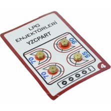 yzcpart Vestel AO-6330 B Ocak Uyumlu Lpg Enjektör Takımı Seti 7 mm