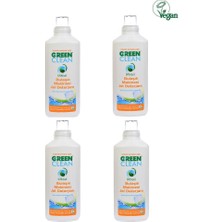 U Green Clean Bitkisel Portakal Yağlı Bulaşık Makinesi Jel Deterjanı 1000ml Portakal Kokusuyla 4'lü Set