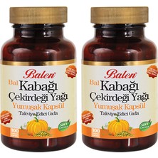 Balen Bal Kabağı Çekirdeği Yağı 100 Yumuşak Kapsül x 2 Adet