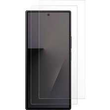 Caseonn Samsung Galaxy Z Fold 8 Ultra Esnek Ultra Ince Nano Cam Ekran Koruyucu Şeffaf (2 Adet)